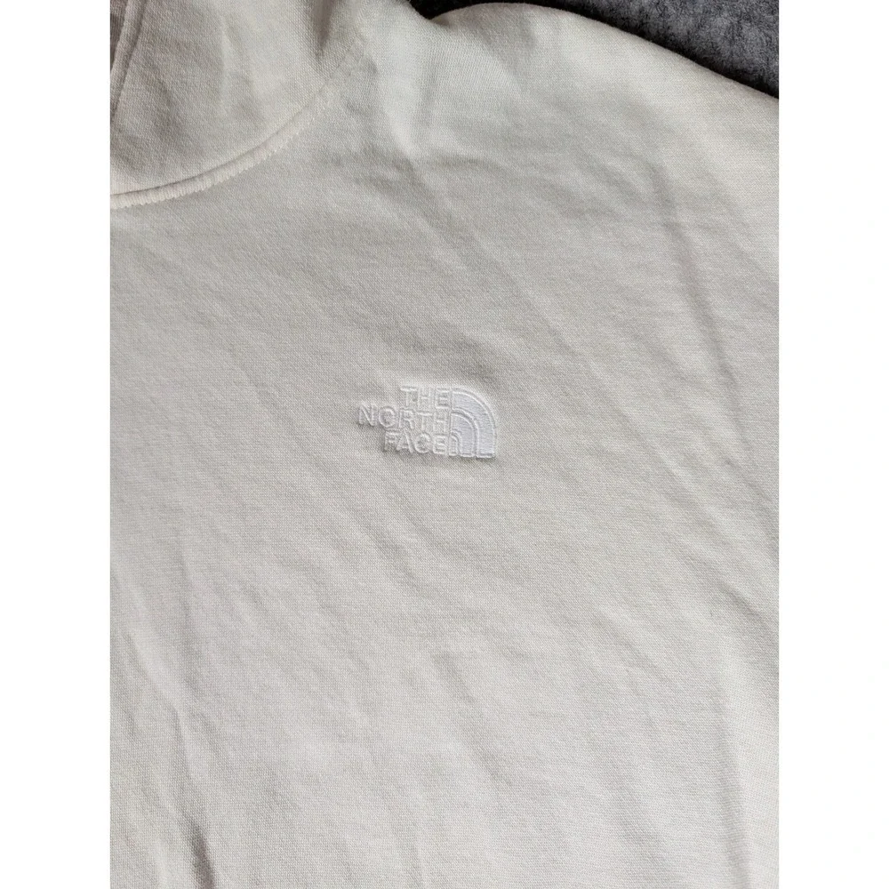 The‎ North Face Circular Design Hoodie Mens Cream Off White Pullover Sweatshirt